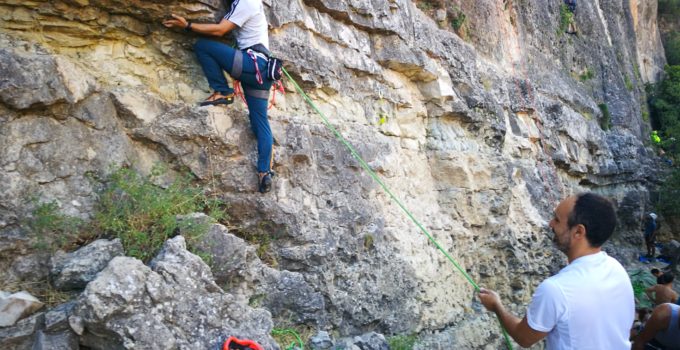 Hijo del Maya sector perejil Patones, escalada deportiva en Madrid